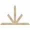 Ekena Millwork Saratoga Rough Sawn Timber Gable Bracket, Douglas Fir, 84"W x 56"H x 2"D x 6"F, 16/12 Pitch GBW084X56X0206SAR00RDF - alternate 1